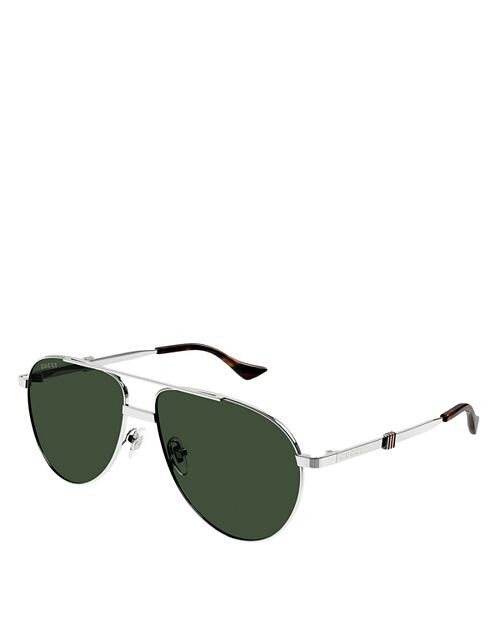 

Солнцезащитные очки-пилоты, 59 мм Gucci, цвет Gray