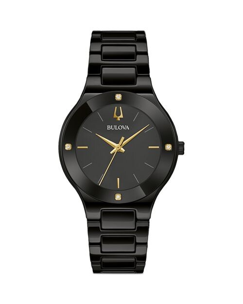 

Современные часы Millennia, 34,5 мм Bulova, цвет Black