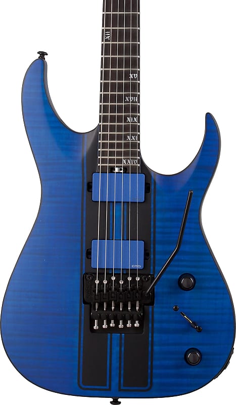 Электрогитара Schecter Banshee GT FR Electric Guitar, Satin Transparent Blue