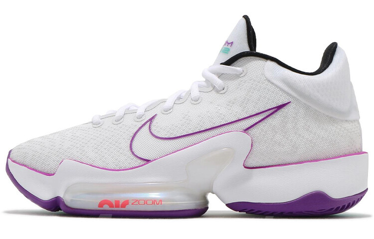 

Баскетбольные кроссовки унисекс Nike Zoom Rize 2 белый/фиолетовый