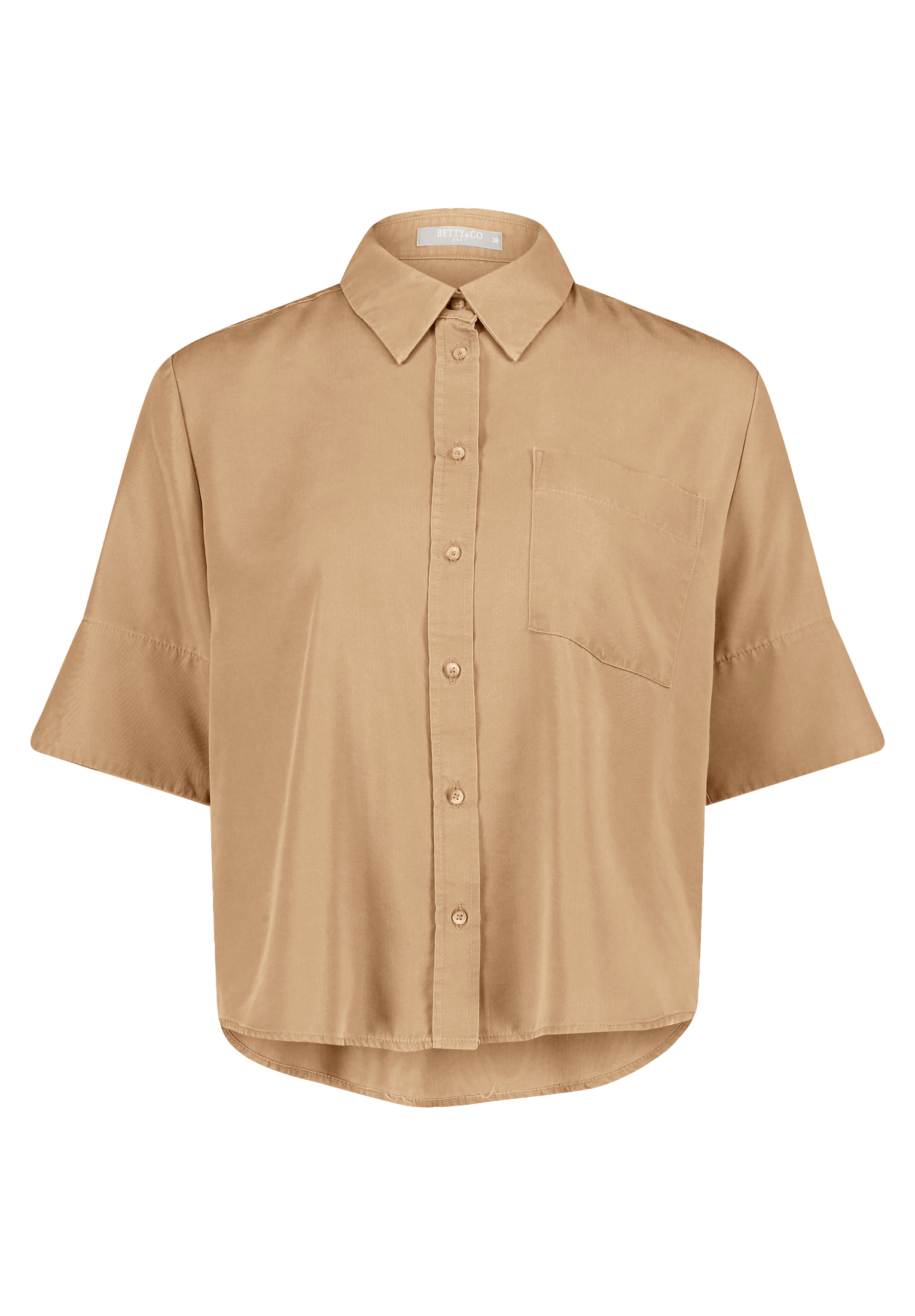 Блуза BETTY & CO Hemd mit aufgesetzten Taschen, цвет Ocker