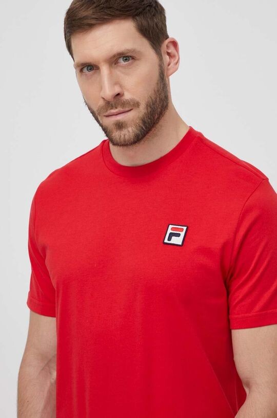 

Хлопковая футболка Fila, красный