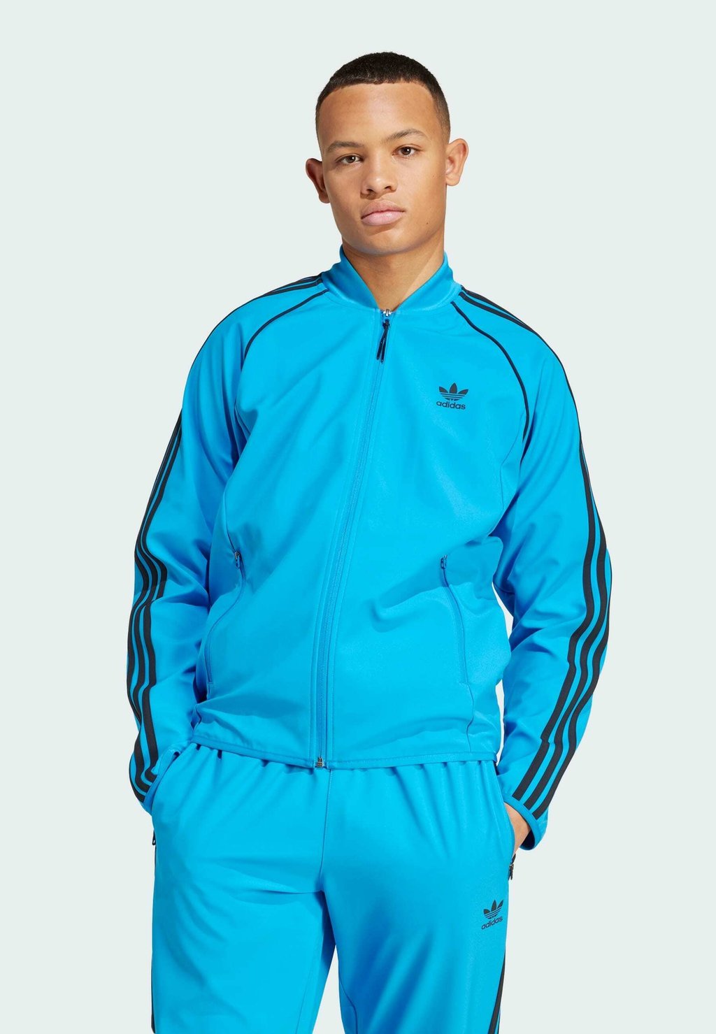 Спортивная куртка Bonded adidas Originals, цвет bright blue