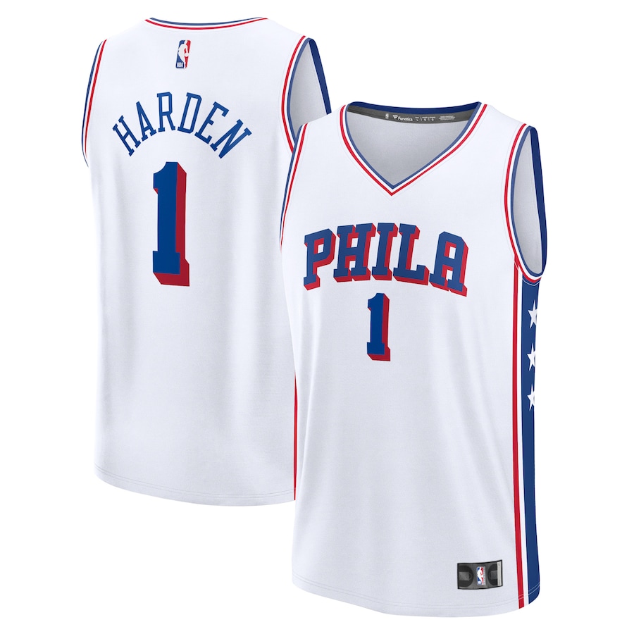 

Джерси Fanatics Branded Philadelphia 76Ers, белый