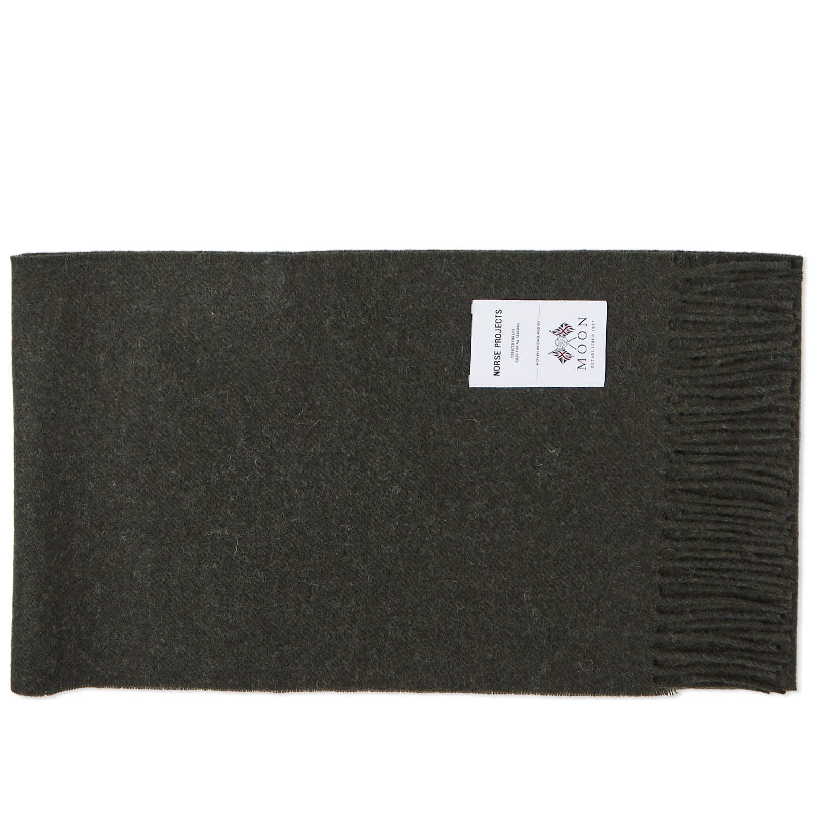 Шарф Norse Projects Moon Lambswool, цвет Beech Green джемпер norse projects sigfred lambswool knit серый