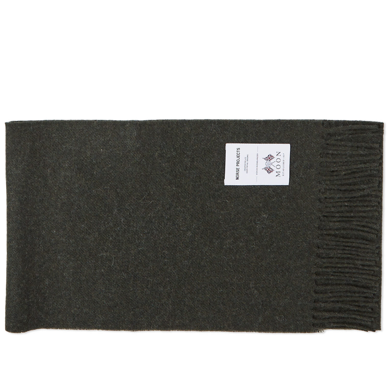 Шарф Norse Projects Moon Lambswool, цвет Beech Green кардиган norse projects adam lambswool черный