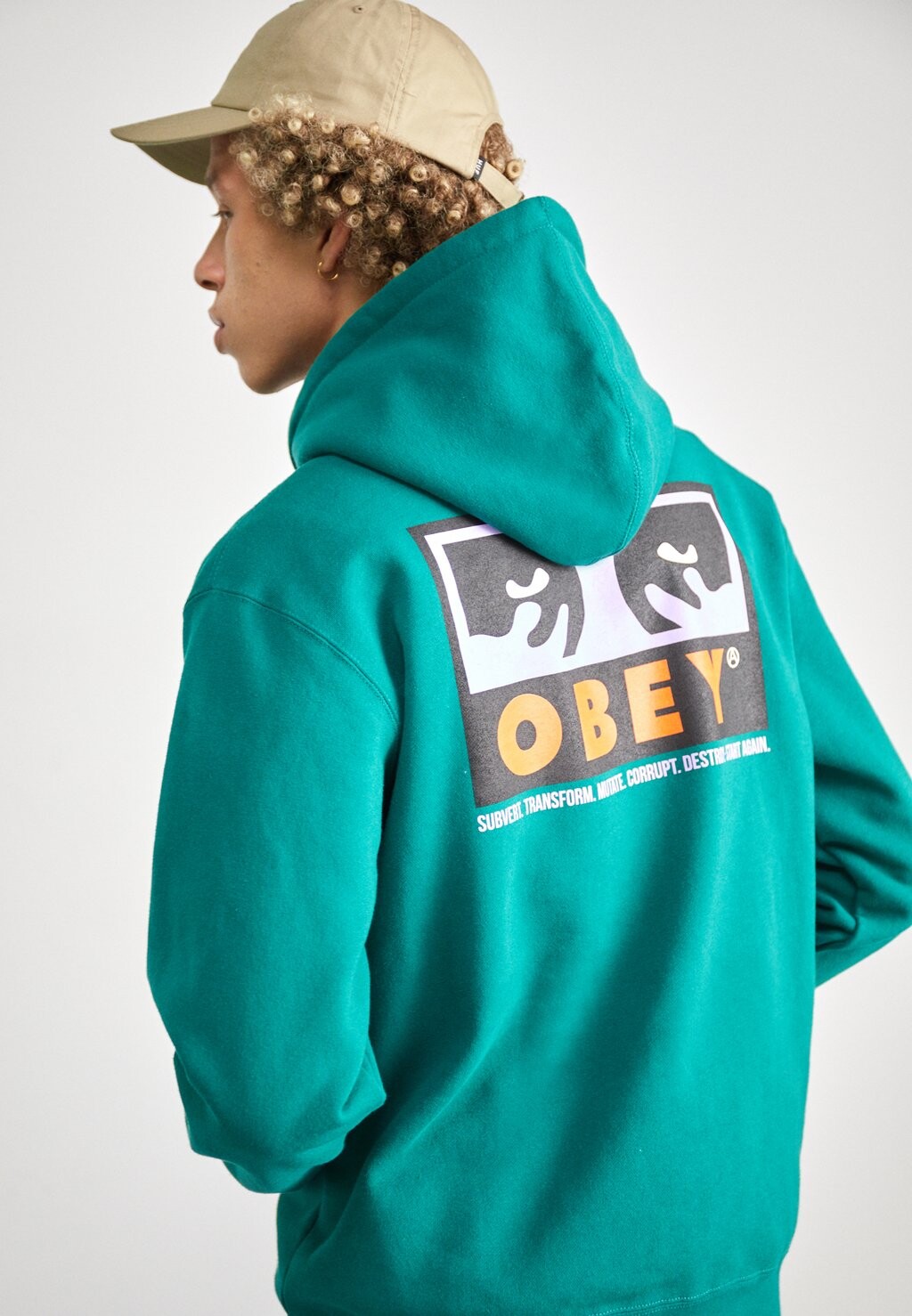 

Толстовка Obey Clothing OBEY SUBVERT, цвет adventure green