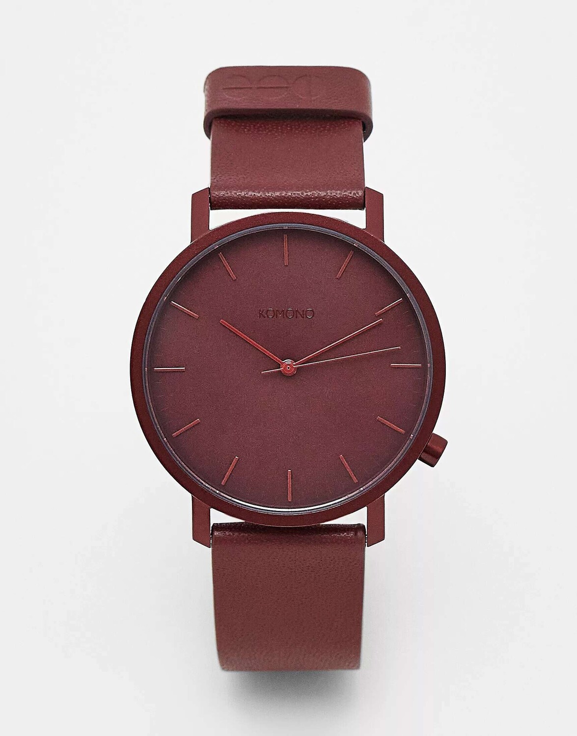 

Бордовые часы Komono lewis mono