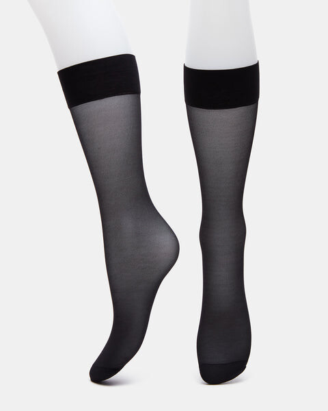 

Носки Sheer Knee High Socks Steve Madden, черный