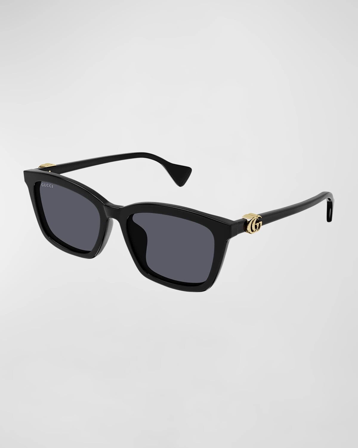 

Прямоугольные солнцезащитные очки из ацетата GG Gucci, цвет Black