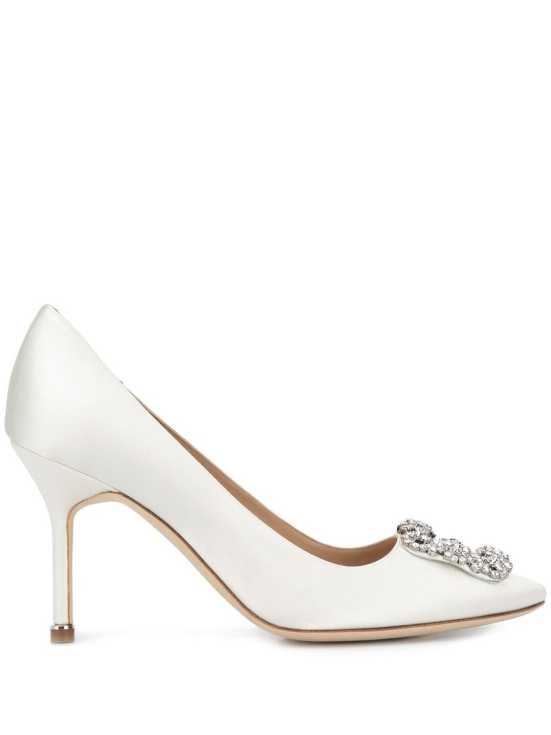 

Manolo Blahnik туфли-лодочки Hangisi с пряжкой, белый