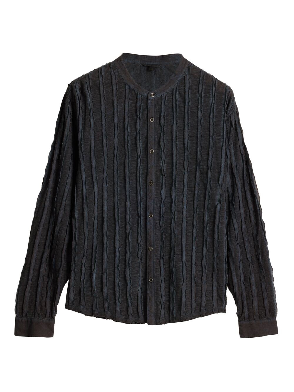 

Льняная рубашка Baxter с защипами John Varvatos, черный