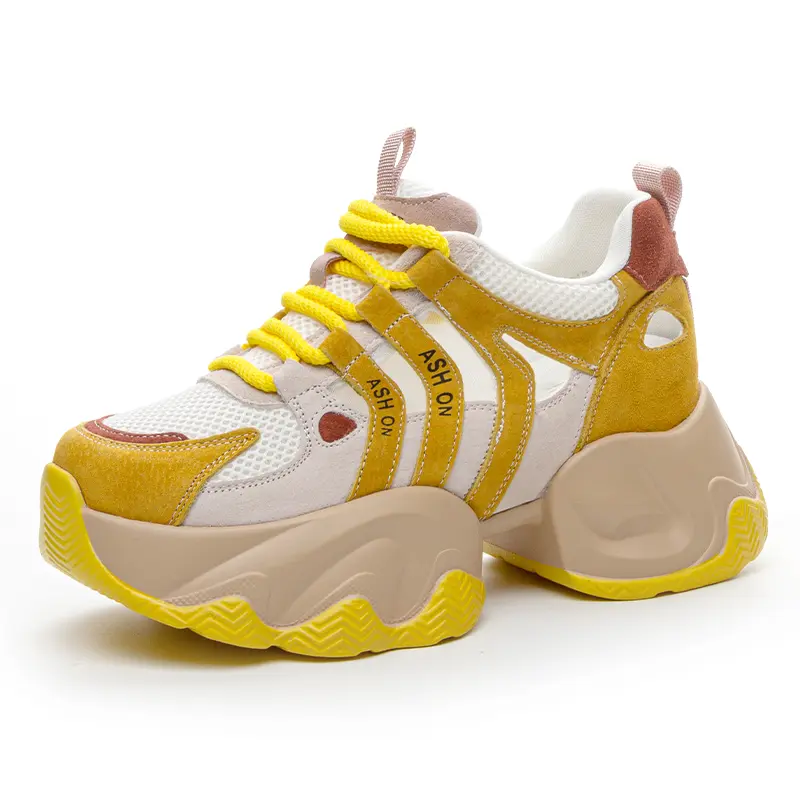 

Кроссовки женские толстые низкие Nrdrofficial, цвет Durian yellow