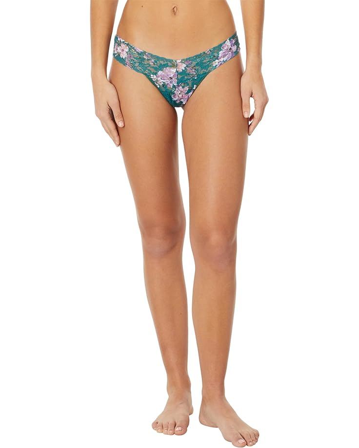 Стринги Hanky Panky Printed Signature Lace Low Rise Thong, цвет Flowers In Your Hair