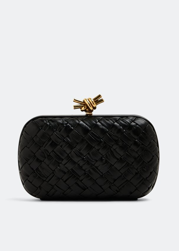 

Клатч Bottega Veneta Knot Minaudiere, черный