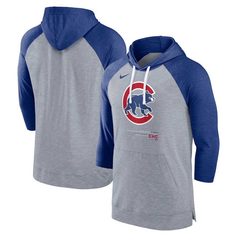 

Пуловер с капюшоном Nike Chicago Cubs, серый