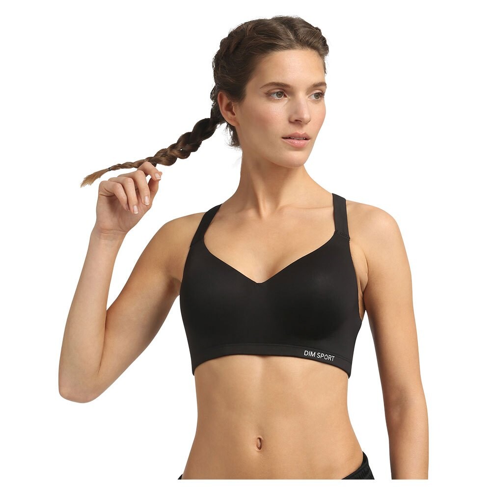 

Спортивный бюстгальтер Dim Paris Moderate Impact Microfiber Padded, черный