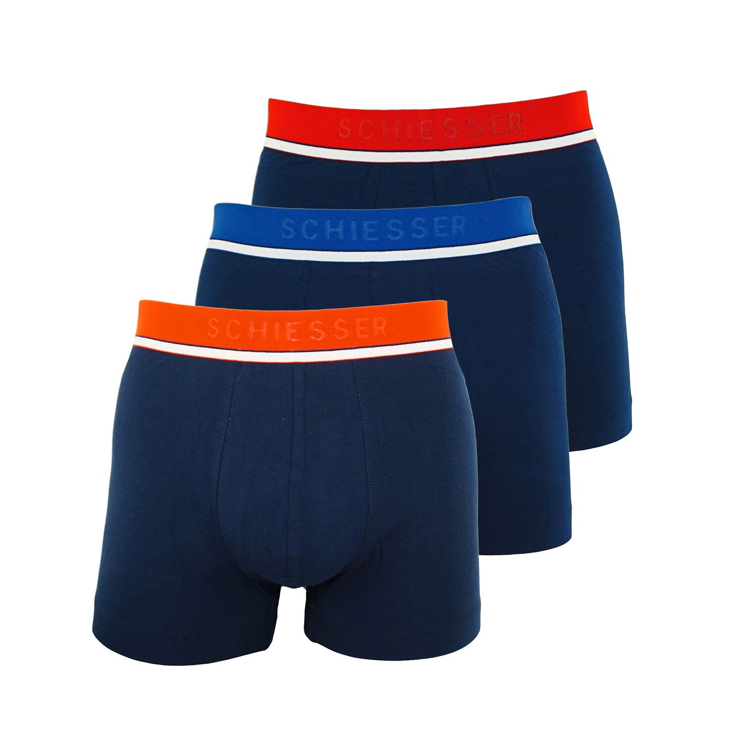 

Боксеры Schiesser Schiesser Boxershorts 3 Pack Unterhosen Shorts, темно-синий