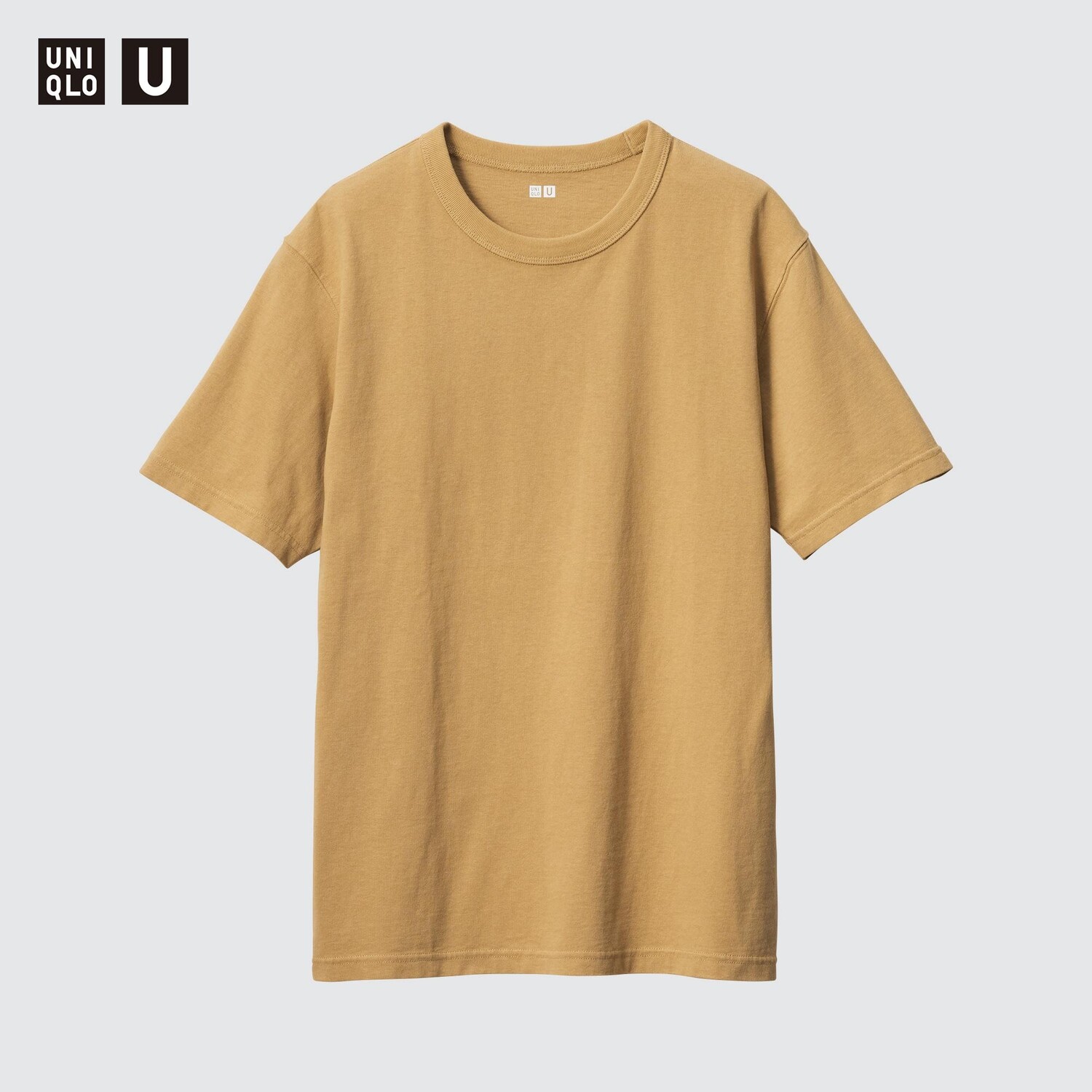 

Футболка с круглым вырезом (с коротким рукавом) UNIQLO, желтый