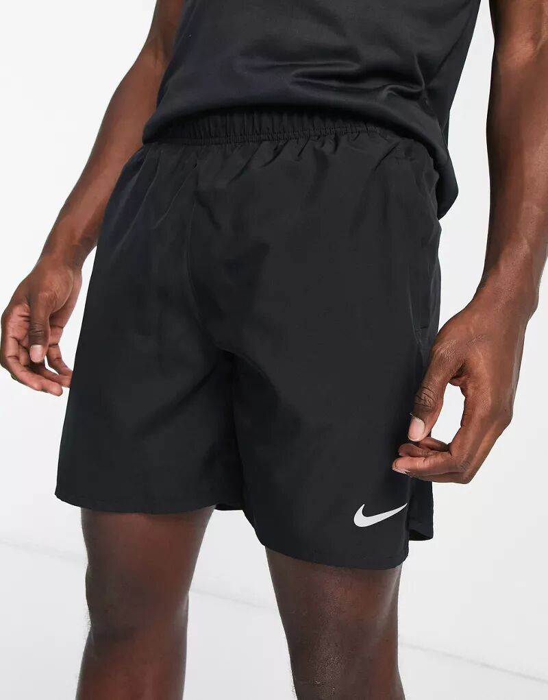 Черные шорты Nike Challenger 2-в-1 7 дюймов