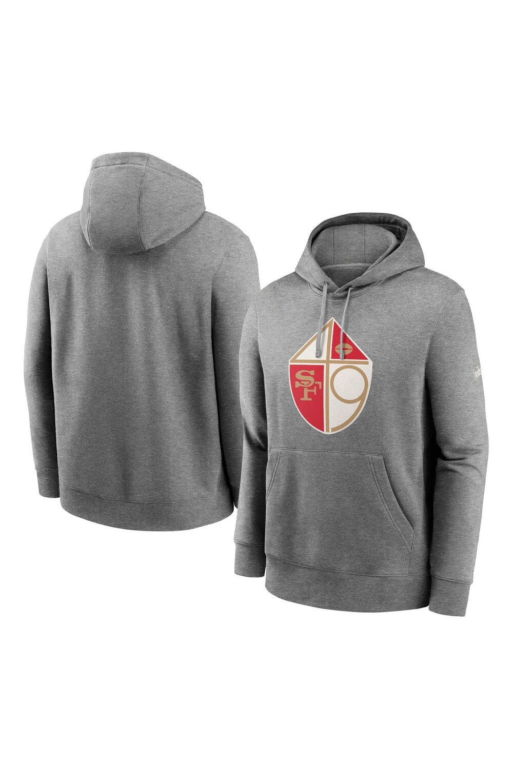 

Флисовая худи Nike Fanatics San Francisco 49ers Rewind Club Nike, серый