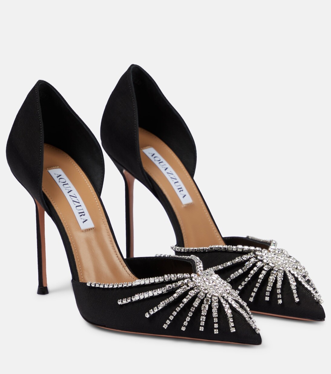 

Замшевые туфли Sunshine с декором Aquazzura, черный