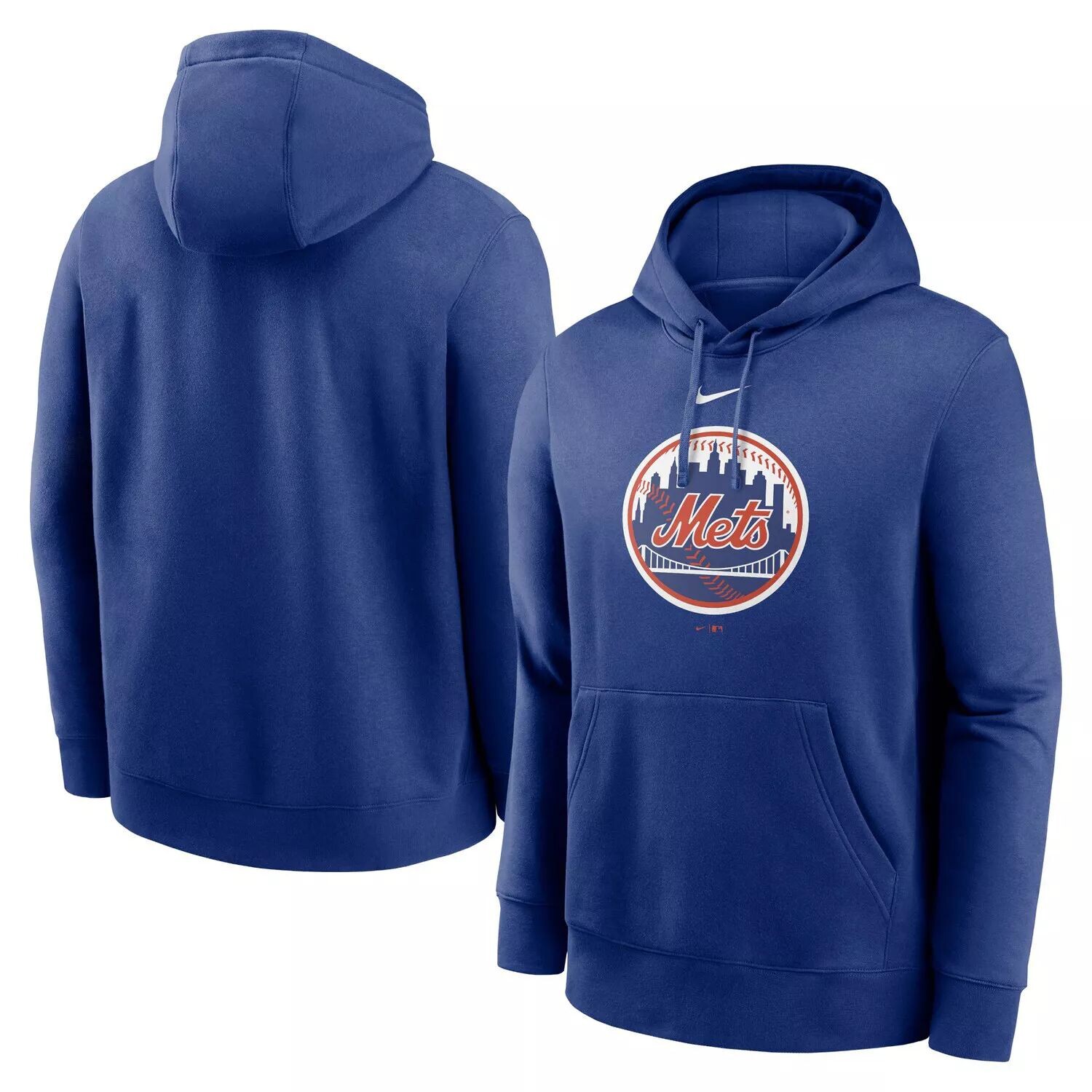 

Мужской пуловер с капюшоном Nike Royal New York Mets Alternate Logo Club
