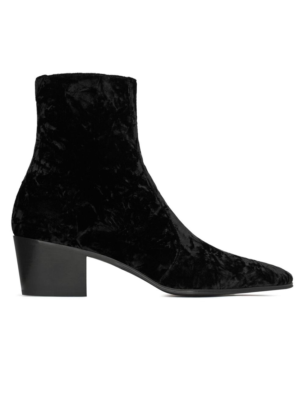 

Ботинки на молнии Vassili из бархата Saint Laurent, неро