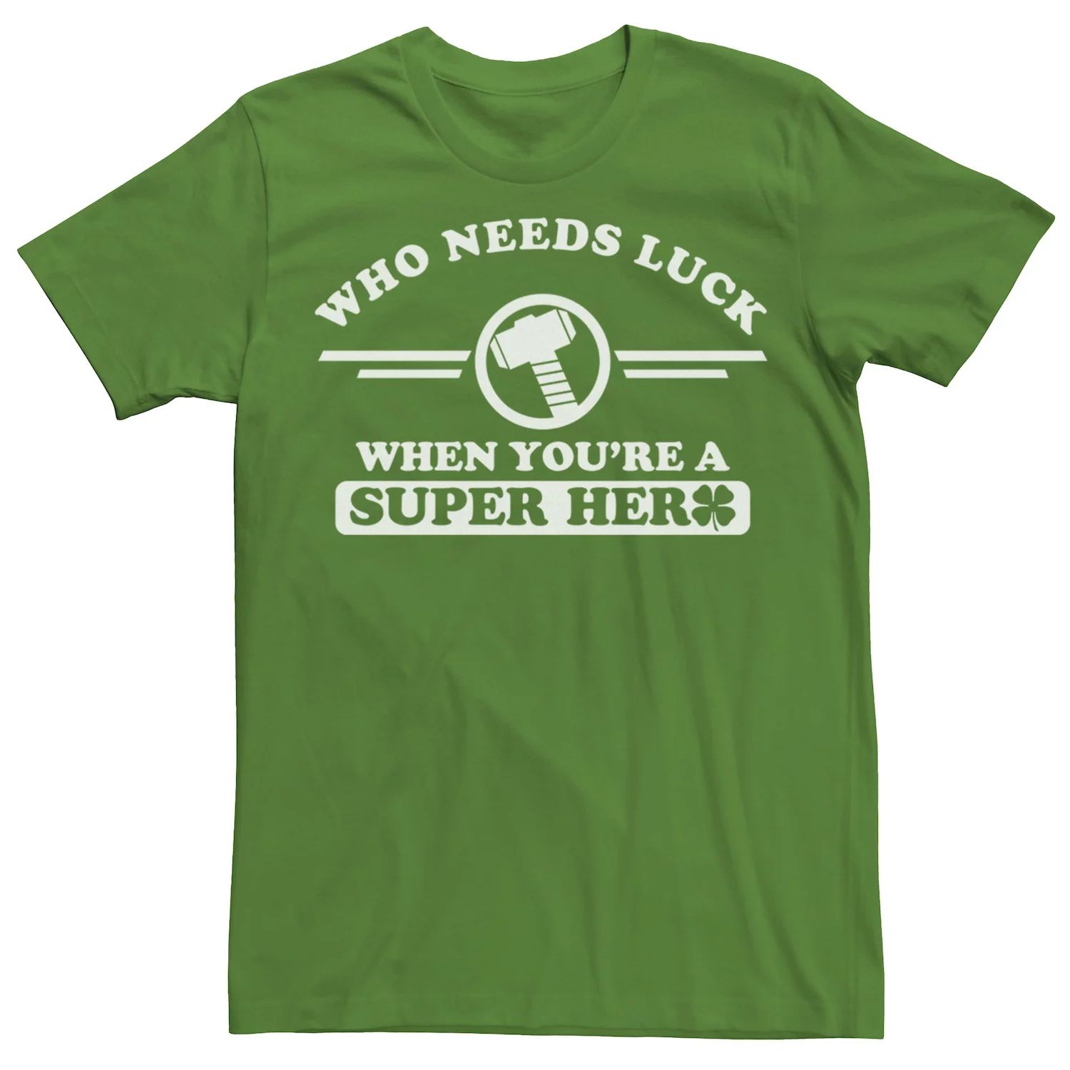 Мужская футболка Marvel, кому нужна удача, если ты супергерой Licensed Character