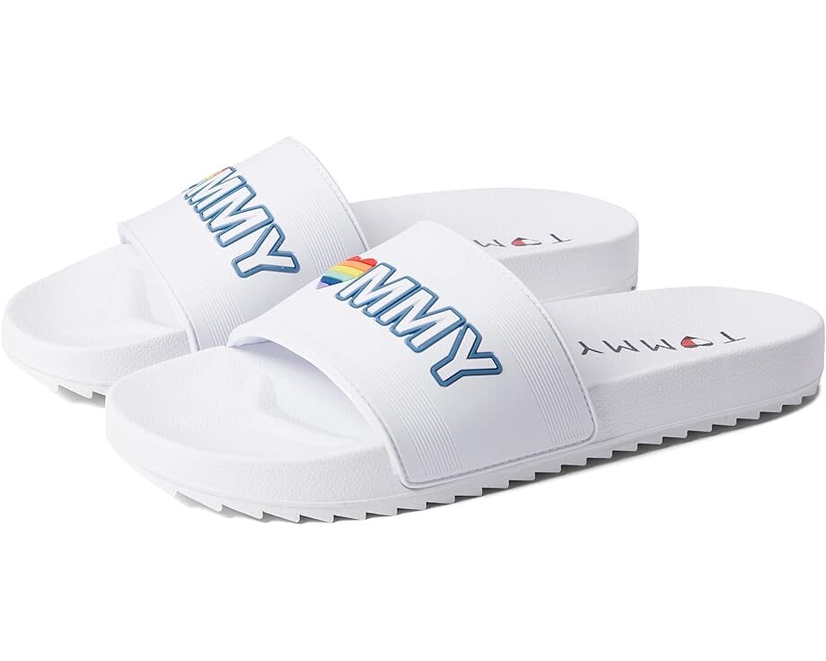 

Сандалии Tommy Hilfiger Sunset Slide, цвет White/Rainbow