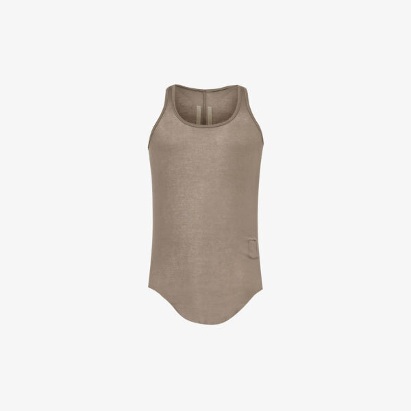 

Хлопковый топ стандартного кроя с необработанным краем Rick Owens Drkshdw, цвет dust