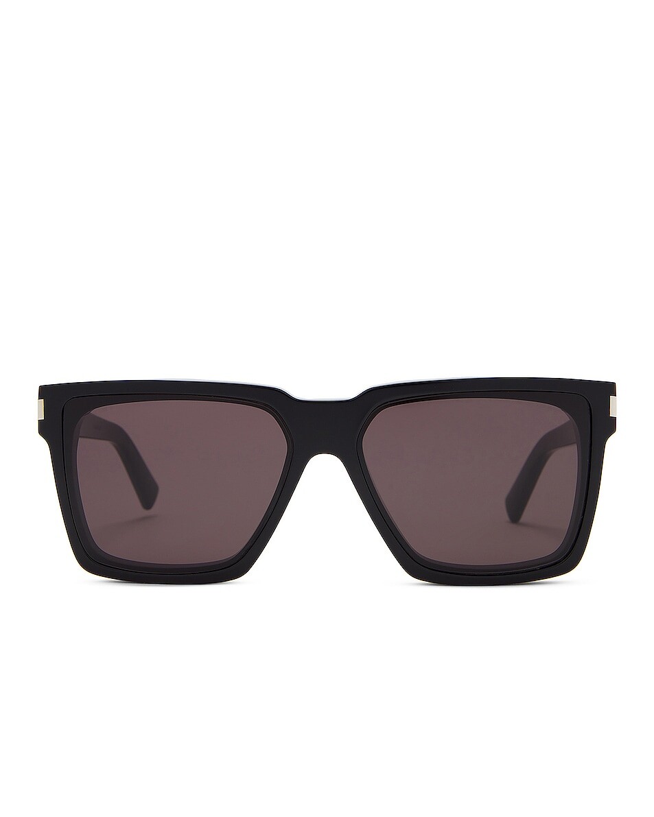 

Солнцезащитные очки Saint Laurent Rectangular, черный