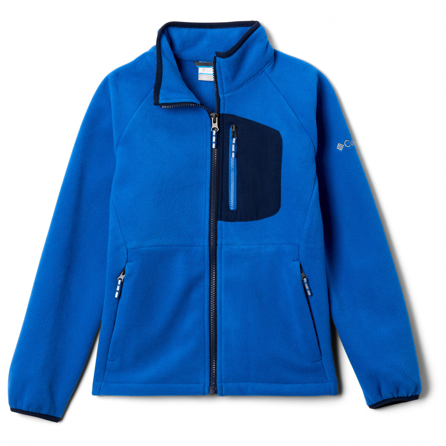 Флисовая жилетка Columbia Kid's Fast Trek III Fleece Full Zip, цвет Bright Indigo/Collegiate Navy