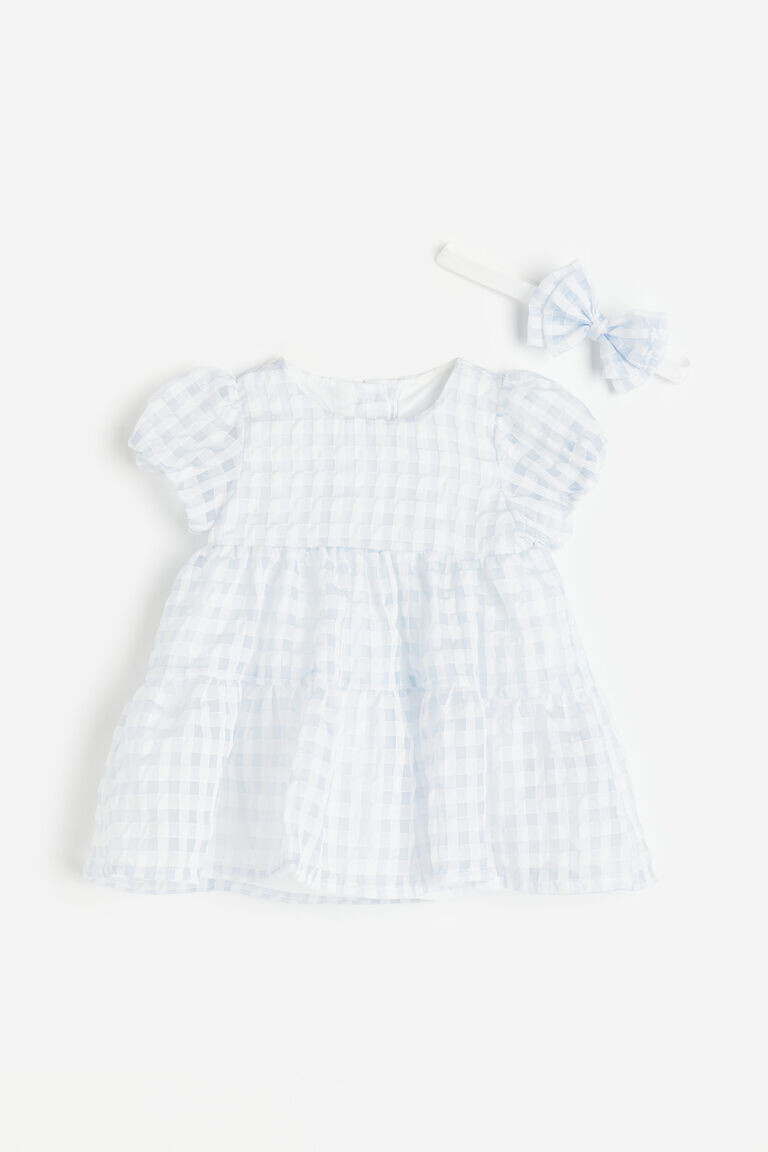 

Платье и аксессуар H&M, синий