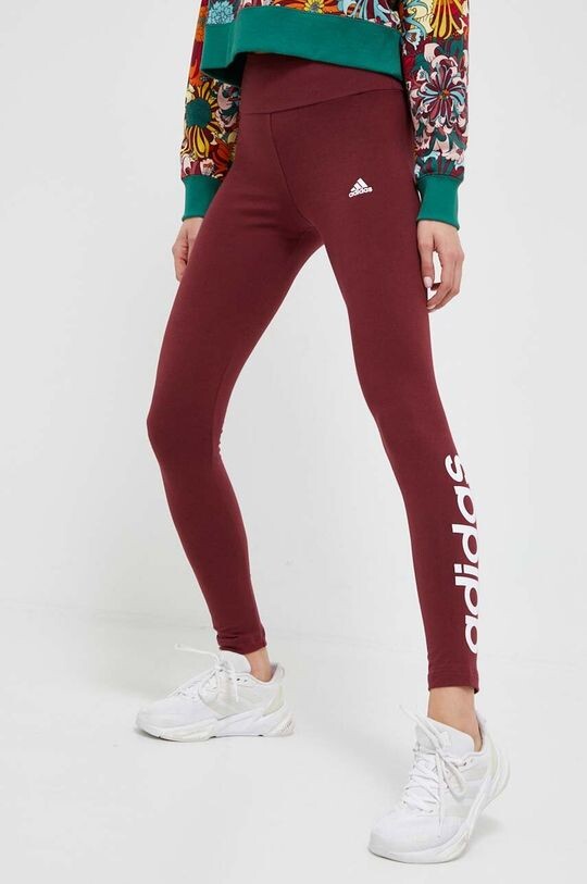 

Леггинсы адидас adidas, бордовый
