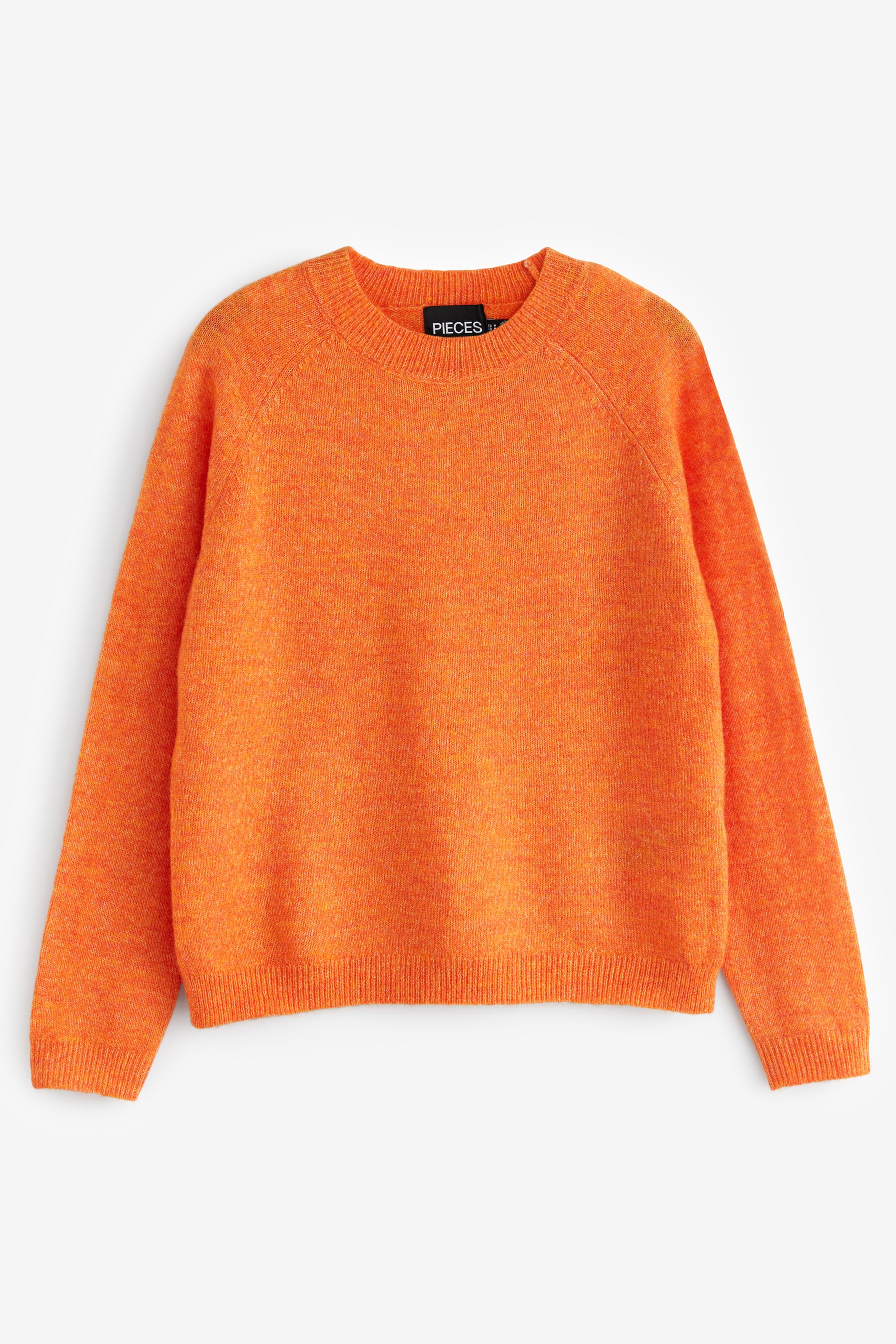 Мягкий свитер Pieces с круглым вырезом PIECES, оранжевый
