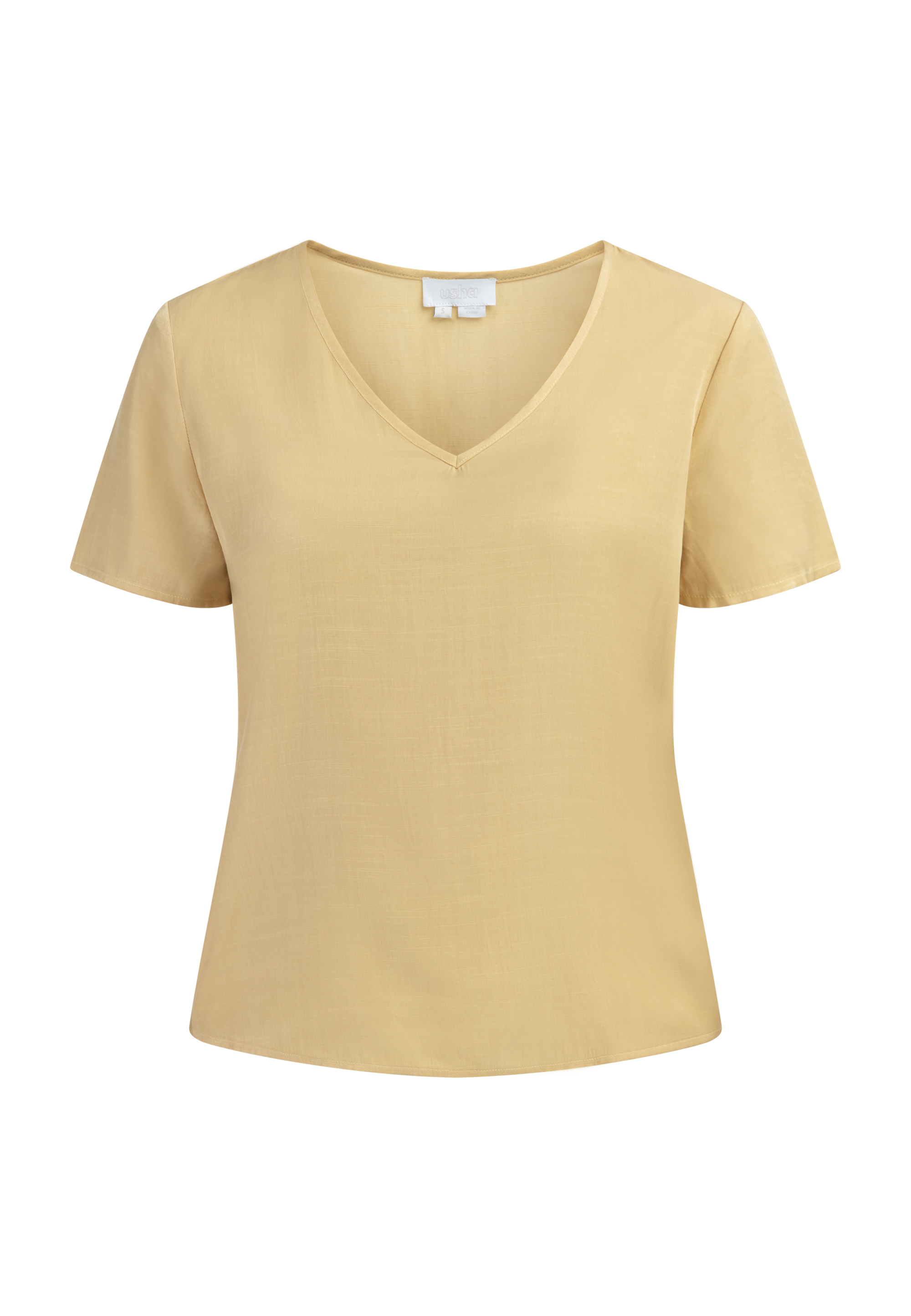 Блуза usha WHITE LABEL nshirt, светло-желтый
