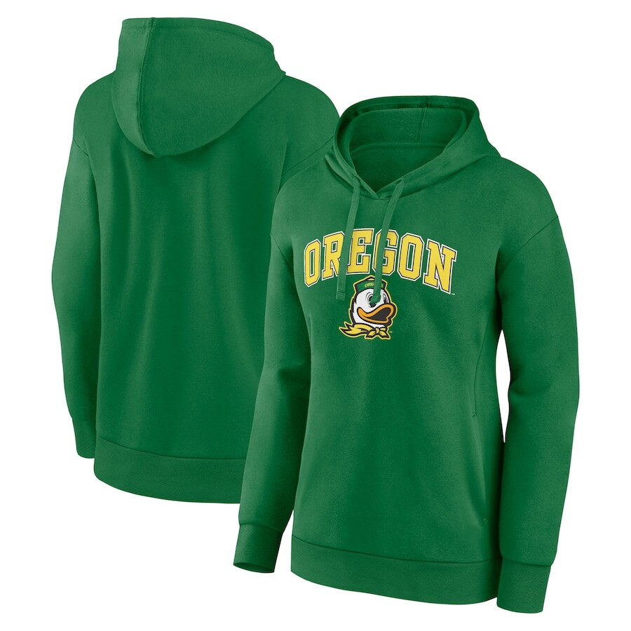 

Пуловер с капюшоном Fanatics Branded Oregon Ducks, зеленый