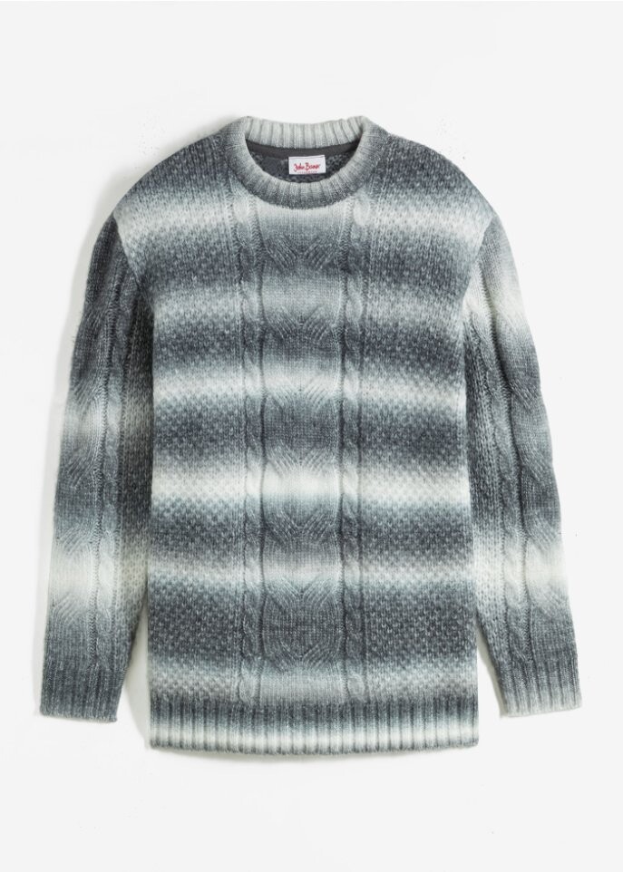 

Пуловер в меланжевом исполнении John Baner Jeanswear, черный