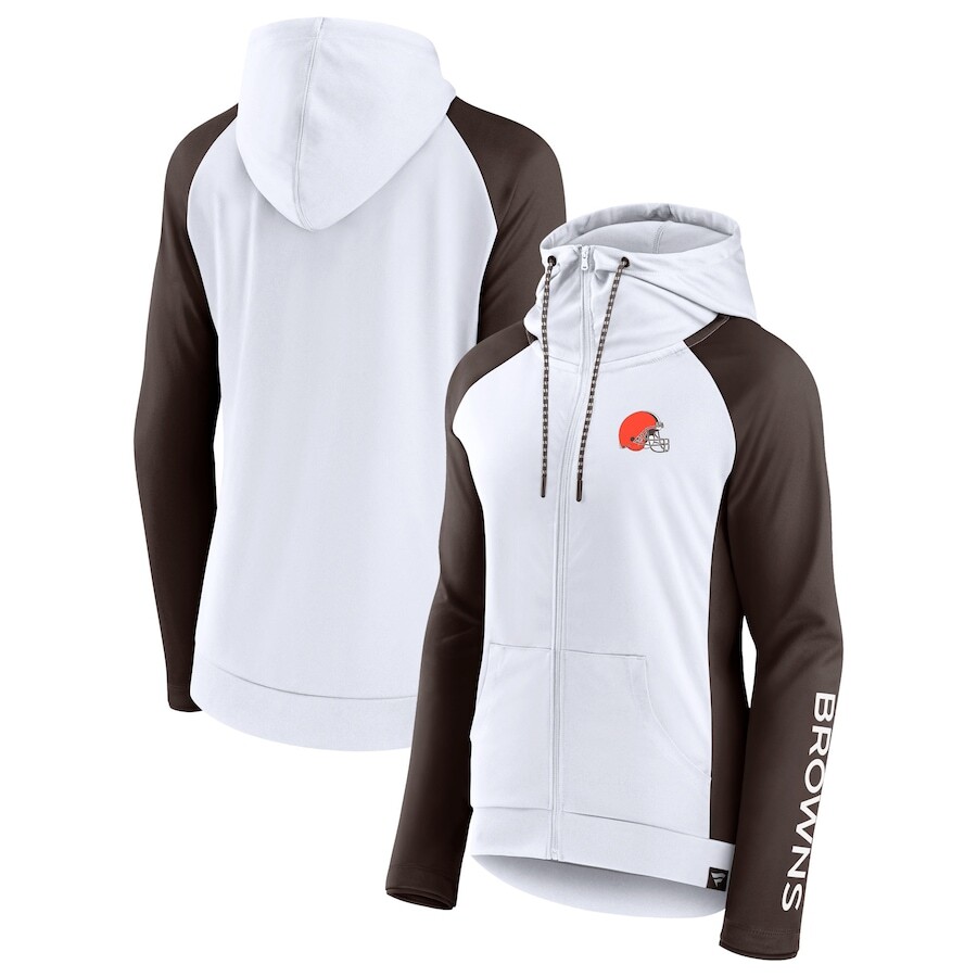 

Толстовка на молнии Fanatics Branded Cleveland Browns, белый