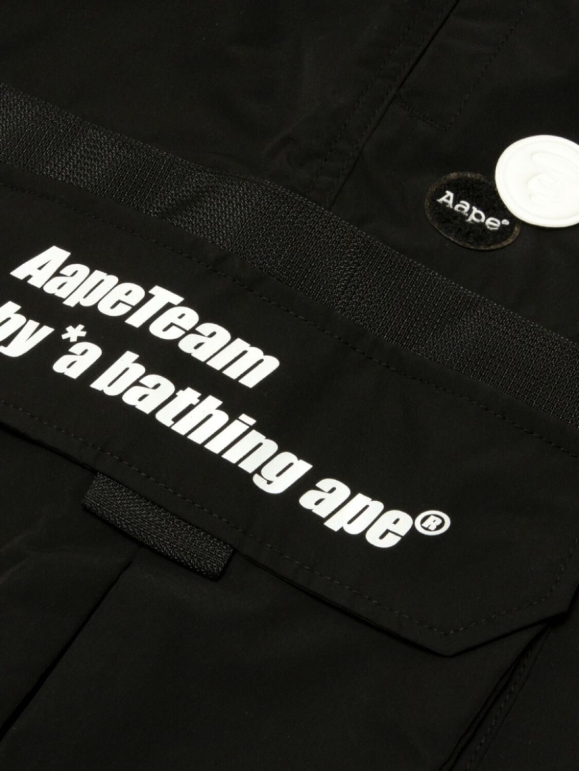 

AAPE BY *A BATHING APE брюки карго с логотипом, черный