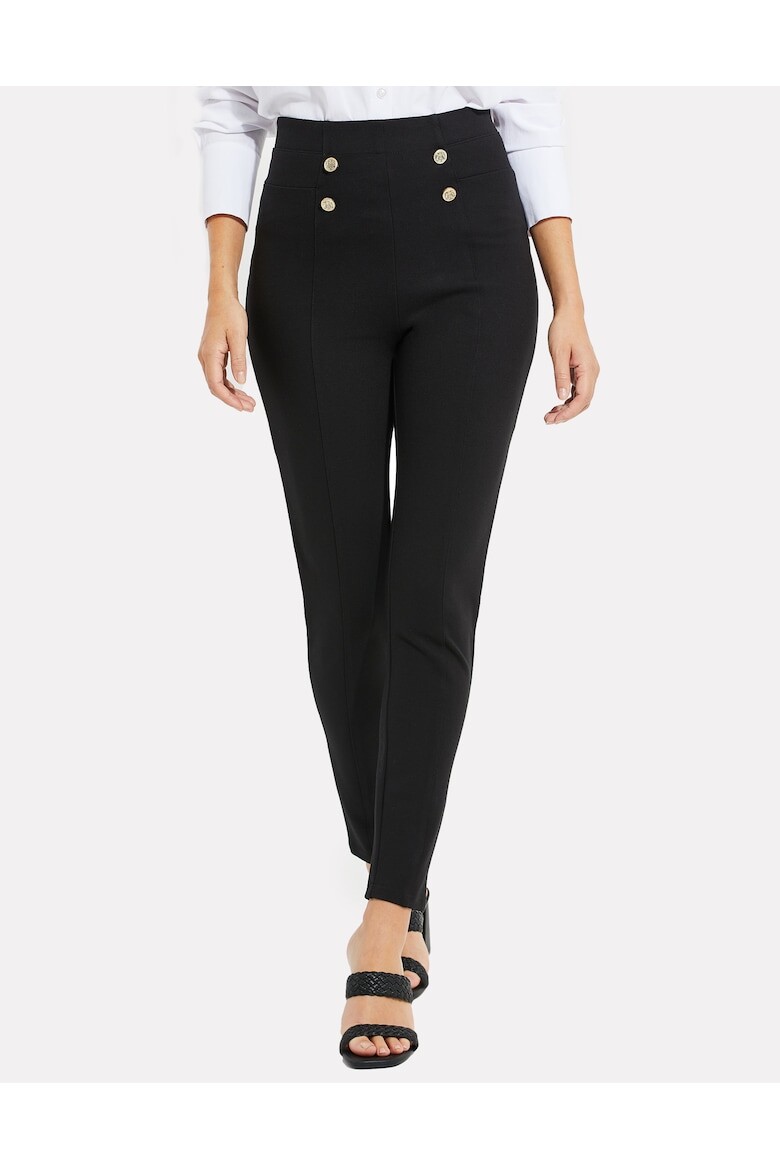 

Брюки William 6585 с декоративными пуговицами Threadbare, черный