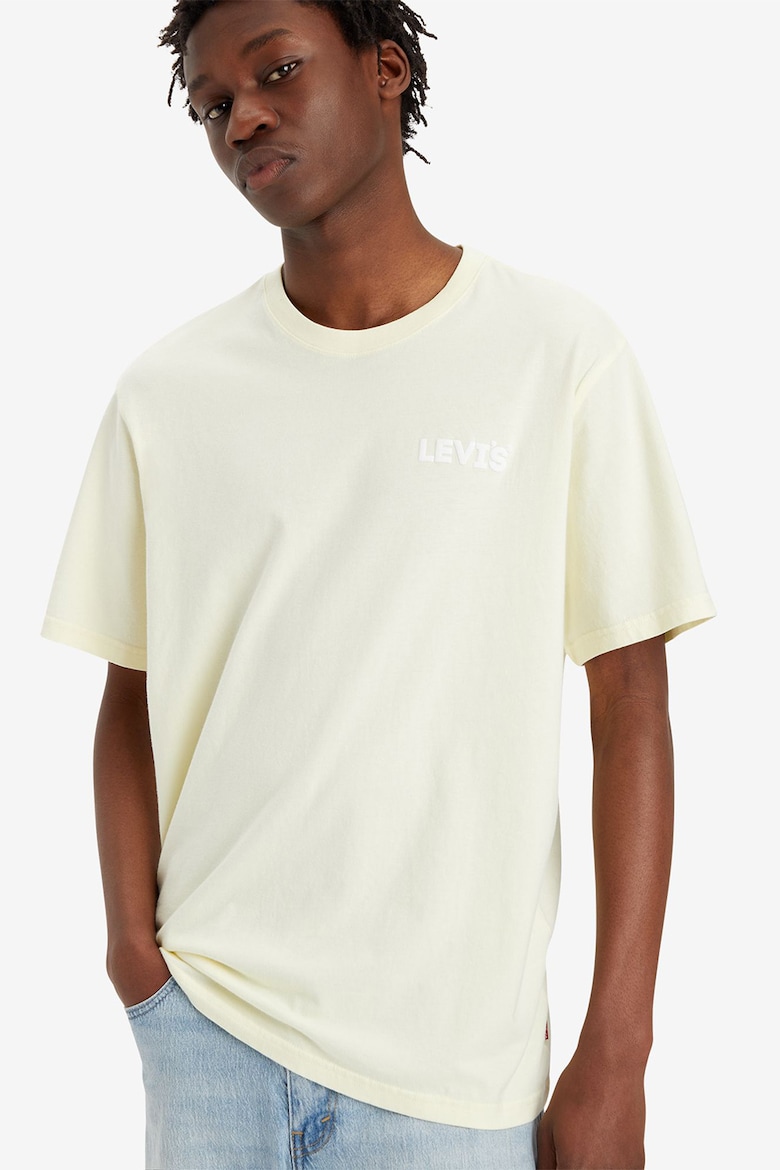 Хлопковая футболка свободного кроя с логотипом Levi'S, желтый