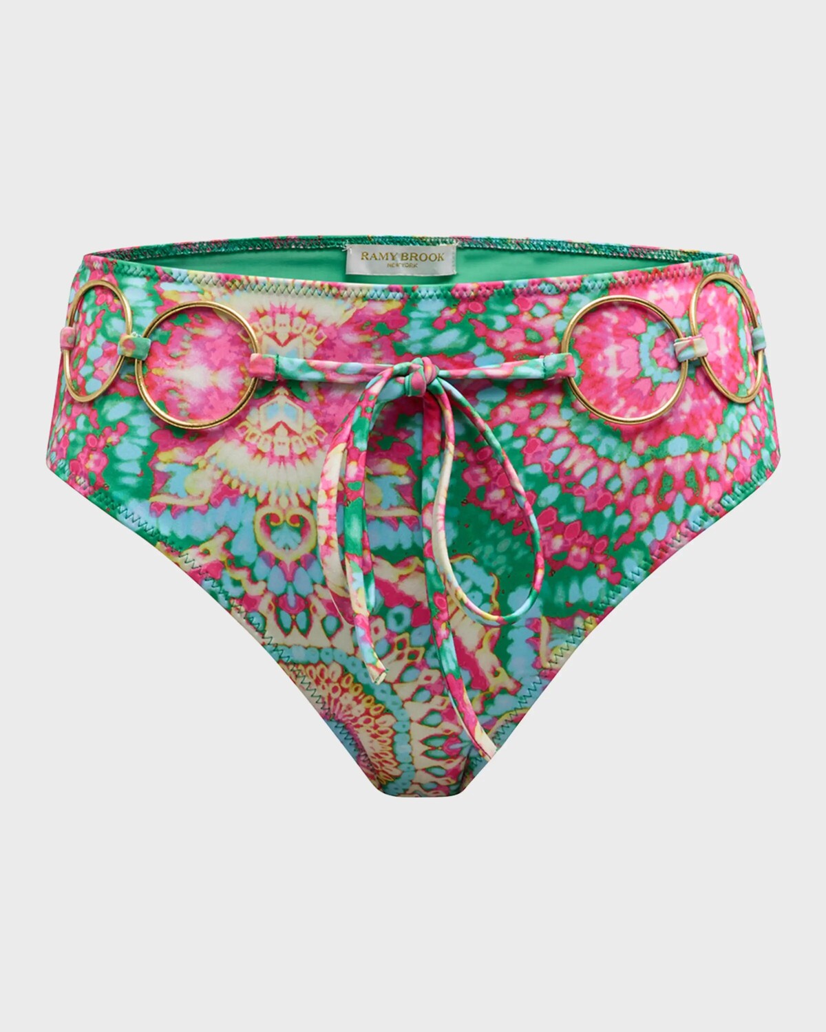 

Плавки бикини Kimber с принтом Palais Ramy Brook, цвет Palm Green Multi Palais Print Swim