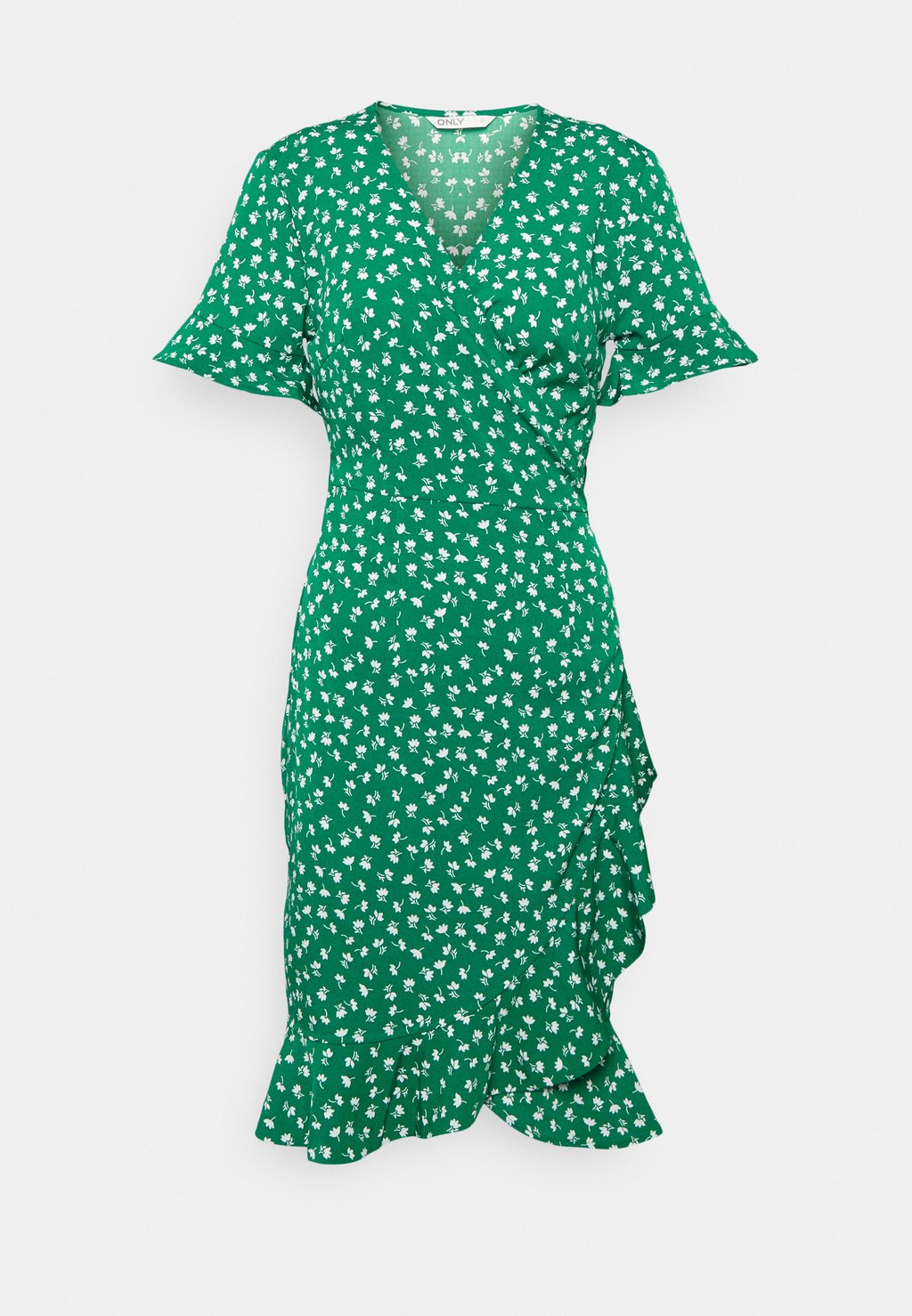 Летнее платье зеленого цвета ONLY цена и фото