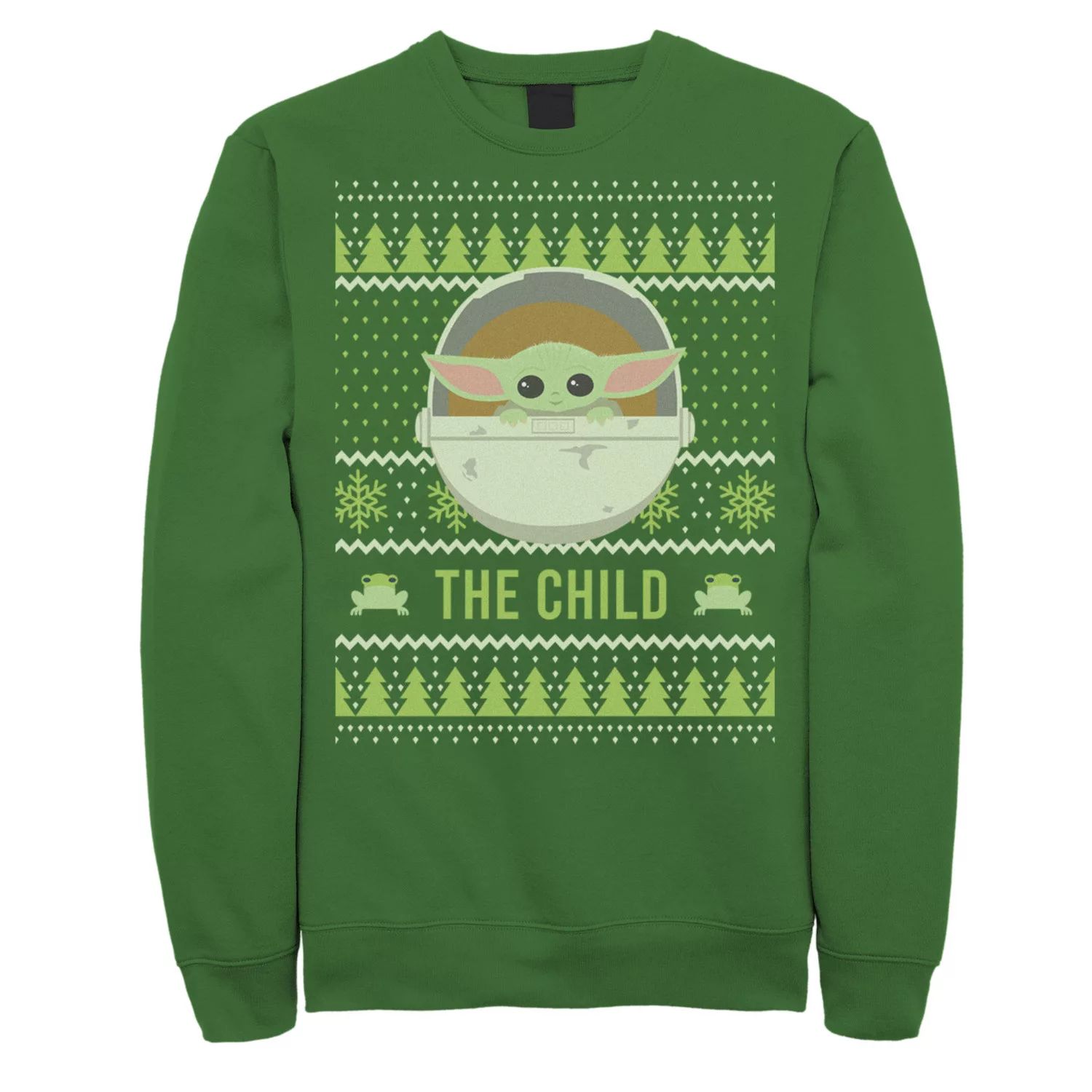 Мужской свитер в рождественском стиле с изображением Мандалорца «Звездные войны» и «Детский ребенок» Licensed Character