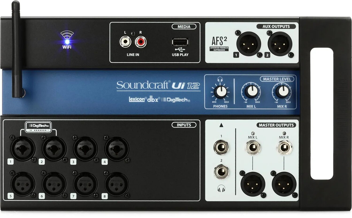 

Soundcraft Ui12 12-канальный цифровой микшер с дистанционным управлением