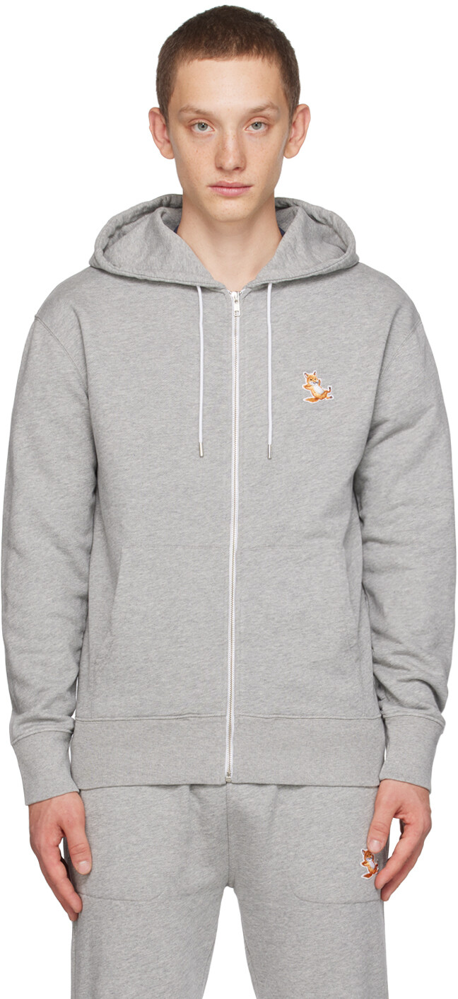 

Серый худи из лисицы Chillax Maison Kitsune