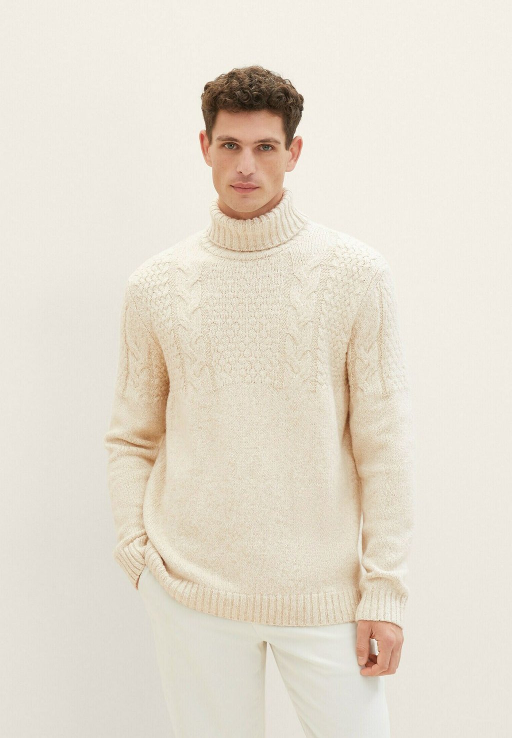 Вязаный свитер TOM TAILOR, цвет white beige twotone