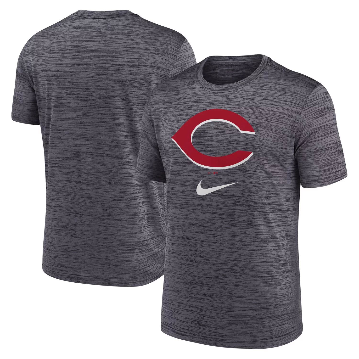 Мужская черная футболка с логотипом Nike Cincinnati Reds Velocity Performance